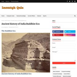 Ancient history of India Buddhist Era