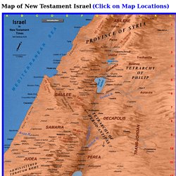 Map of Ancient Israel - Map of Israel in New Testament Times