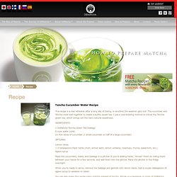 Matcha Green Tea Recipes