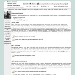 Ancient Music ~ Kate & Corwen's Homepage