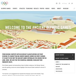 Ancient Olympic Games, First Olympics in Olympia Greece