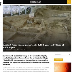 Ancient feces reveal parasites in 8,000-year-old village of Çatalhöyük
