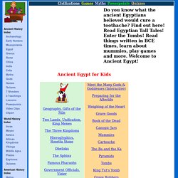 Ancient Egypt - FREE Ancient History Lesson Plans & Games for Kids