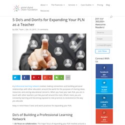 5 Do's and Don'ts for Expanding Your PLN as a Teacher