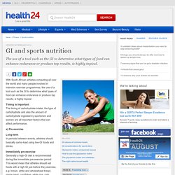 GI and sports nutrition