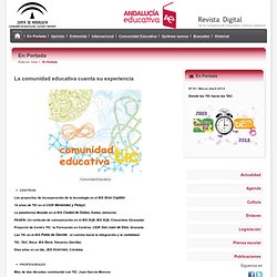 Revista Andalucía Educativa - En Portada - Consejería de Educación, Cultura y Deporte