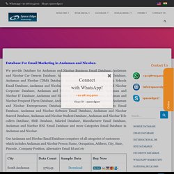 Andaman and Nicobar Email Database,Andaman and Nicobar Email Database Provider,Andaman and Nicobar Database Company