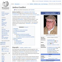 Andrea Camilleri : Biographie et Bibliographie - Wikipedia
