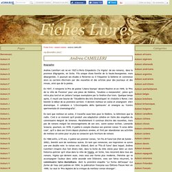 Fiches Auteur Andrea Camilleri - fichesauteurs.canalblog.com