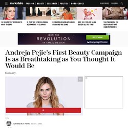 Andreja Pejic Make Up For Ever - First Transgender Model Beauty Campaign