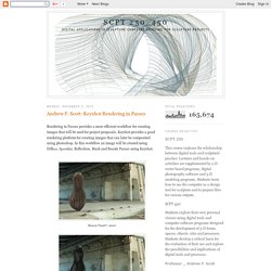 SCPT 250_450: Andrew F. Scott: Keyshot Rendering in Passes