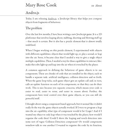Andro.js at mary rose cook
