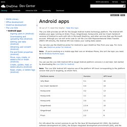 Android apps - OneDrive Dev Center