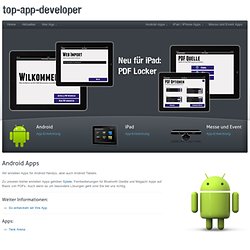 Entwicklung für Android Handys und Tablet PCs