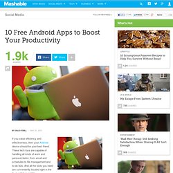 10 Free Android Apps to Boost Your Productivity