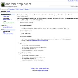 android-rtmp-client - android java rtmp client lib