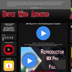 Super Mod Android: MX Player Pro 1.10.43 Desbloqueado Completo