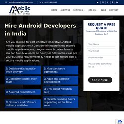 Hire Android App Developer India