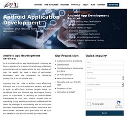 Android app development company- Android developers