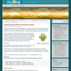 Android and the HTTP download file headers