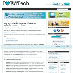 Top 25 Android Apps for Educators