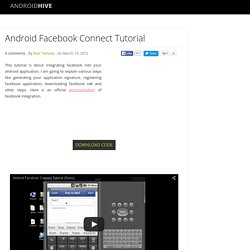 Android Facebook Connect Tutorial