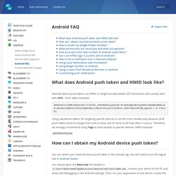 Android FAQ · Pushwoosh