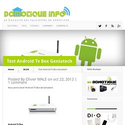 Test Android Tv Box Geniatech