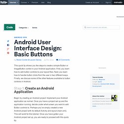 Android User Interface Design: Basic Buttons