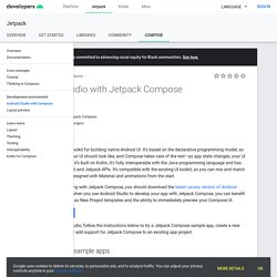 Use Android Studio with Jetpack Compose  