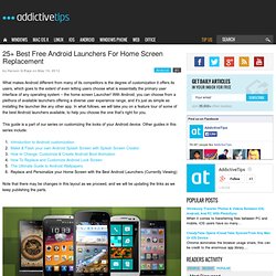 Top Free Android Launchers For Home Screen Replacement