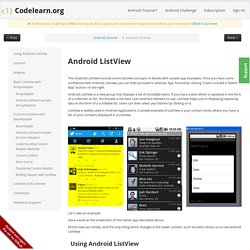 Android ListView