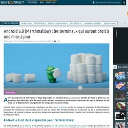 Android 6.0 (Marshmallow) : les terminaux qui auront droit à une mise à jour