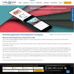 Android Mobile App Development, Android App Development