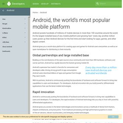 Android, the world's most popular mobile platform