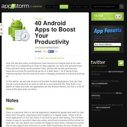 40 Android Apps to Boost Your Productivity