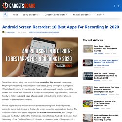 Best android video recording app