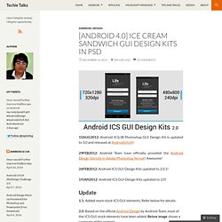 [Android 4.0] Ice Cream Sandwich GUI Design Kits in PSD « Techie Talkz