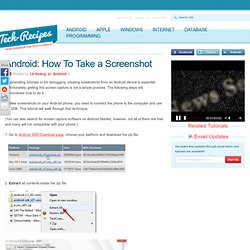 Android: How To Take a Screenshot