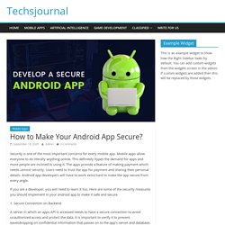 How to Make Your Android App Secure?