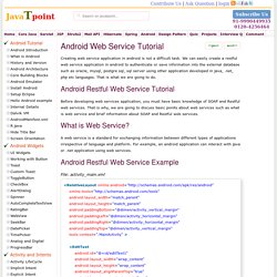 Android Restful Web Service