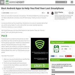Best Android Apps to Help You Find Your Lost Smartphone