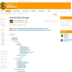 Android Data Storage