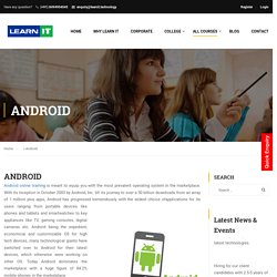 Android Online Training in Bangalore