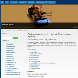 Android tutorial part 2 : Control Arduino from Android