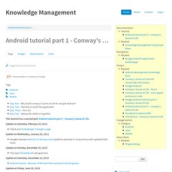 Google Android tutorial part 1 - Conway's Game of Life