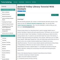 Android Volley Library Tutorial With Example - Tutorialwing