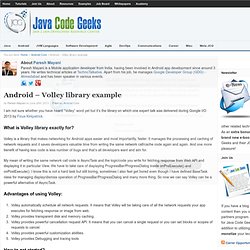 Android - Volley library example