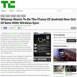 Winamp Wants To Be The iTunes Of Android; Now Out Of Beta With Wireless Sync