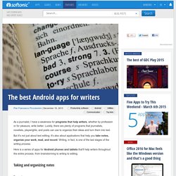 The best Android apps for writers